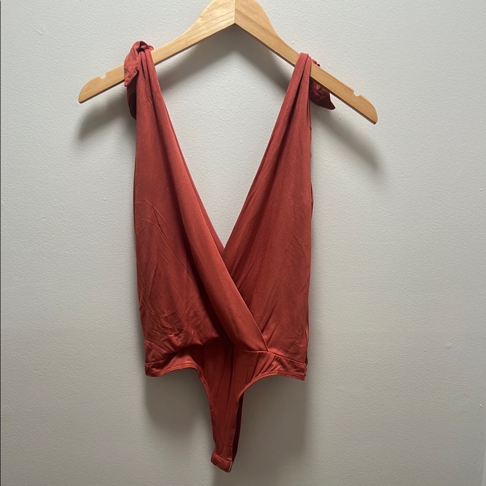 Lulu's Wrap Backless Bodysuit